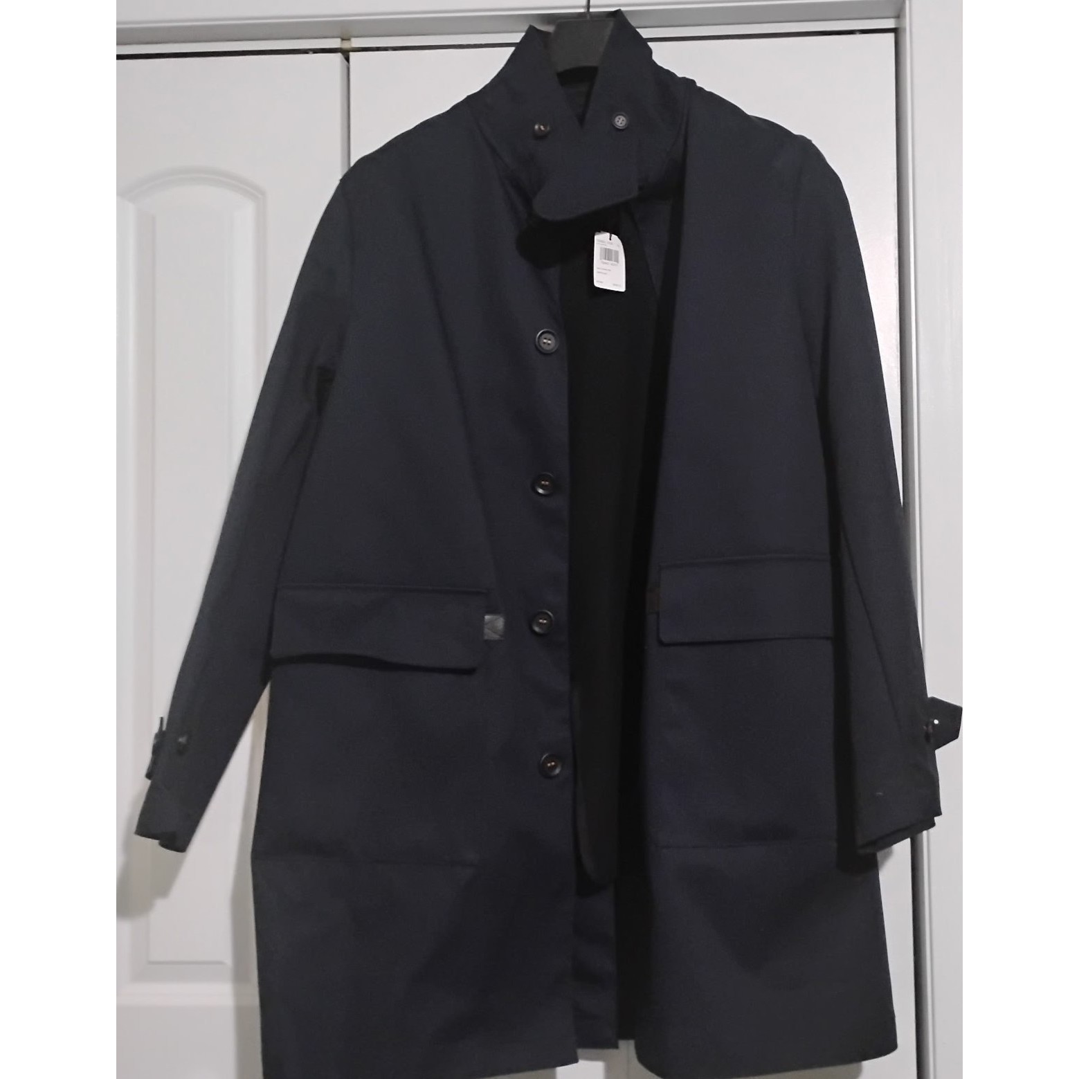 Mens Coach Navy Commuter Rain Coat Xl Mac Commuter Coat Xl $598 Nwt